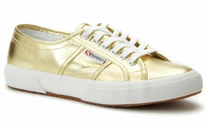 superga gold trainers