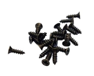 10Pcs Mini Brown Screws Pack 8mm Door DollHouse Wood Model Boxes Box Chest Lid - Picture 1 of 5
