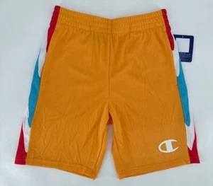 Champion Shorts Youth Medium Capri Orange Boys Basketball Athleticwear Retro Y2K - Picture 1 of 14