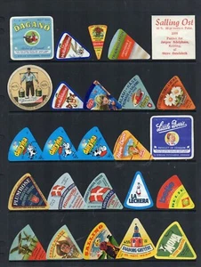 Auswahl aller verschiedenen Käse Etiketten Etikette Fromage Formaggio Kase #381 - Bild 1 von 1