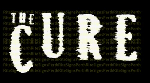The Cure Sticker 100mm length | toolbox, car window, laptop Set of 2 - Picture 1 of 2