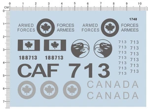 Calcomanía modelo de marcado de combate Detail Up CAF Fuerza Aérea Canadiense Canadá 713 - Imagen 1 de 1