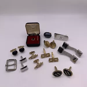 Lot of 11 Vintage Men's Accessories - Swank Cufflinks, Moneyclip, Belt Buckle - Picture 1 of 8