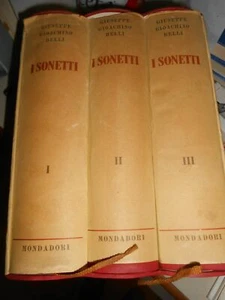 LIBRO: giuseppe g. belli I SONETTI a cura di giorgio vigilo 3 volumi, MondadorI/ - Imagen 1 de 1