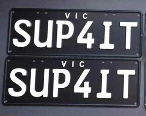 VIC Custom Plates SUP4IT ~ NUMBER PLATE - Picture 1 of 5