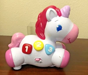 Bright Starts Rock & Glow Unicorn Toy Baby Educational Bright Lights Up Moves - Picture 1 of 5