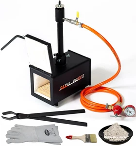 DFPROF1+1D GAS PROPANE FORGE Furnace Burner Knife Making Blacksmith Farrier - Zdjęcie 1 z 12