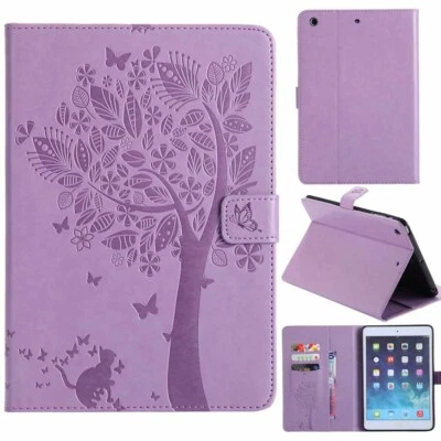Embossed Flip Leather Stand Case Cover For iPad 7th 6th 5th 4th Gen Mini/Air/Pro - Image 1 of 4