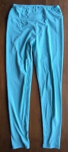 EUC LuLaRoe Heathered Aqua Mint Green Leggings OS One Size Super Soft - Picture 1 of 3