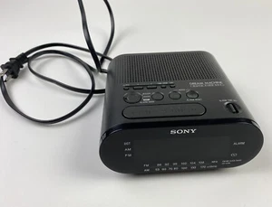 Sony Dream Machine ICF-C218 AM/FM Alarm Clock Radio Black Tested & WORKS EUC - Picture 1 of 6
