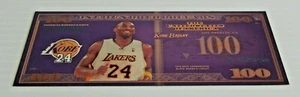 Kobe Bryant LILA 100 $ Schein Commertates Black Mamba's Legacy LA LAKERS NBA - Bild 1 von 3