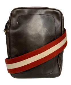 Bolso de hombro de cuero BALLY Trainspotting marrón de Japón - Imagen 1 de 24