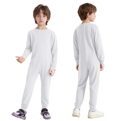 Niños Necesidades Especiales Ropa Adaptativa Autismo Sensorial Anti-rayas Mono Mameluco Foto 1 de 2