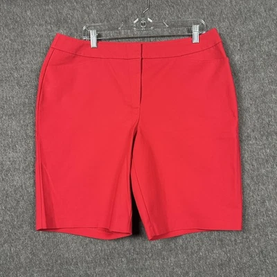 Bermudas Chico's para mujer 2,5 rojas con cremallera lateral elásticas 10 entrepierna bolsillos traseros Foto 1 de 4