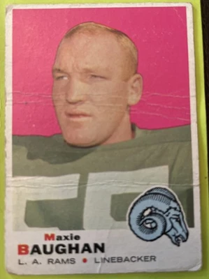 1969 Topps - Maxie Baughan #169 Wearing a Philadelphia Eagles Uniform - Image 1 of 2