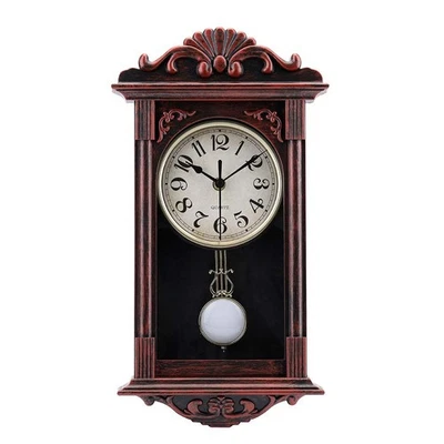 Pendulum Wall Clock,Decorative Battery Operated Wall Clock for Office, Home - Image 1 of 4