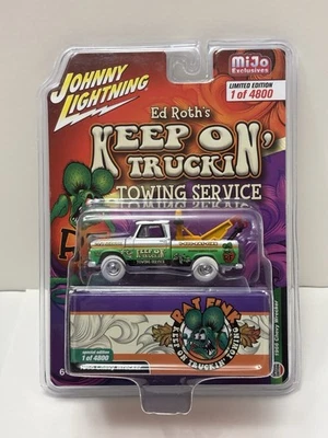 Johnny Lightning CHASE 1966 Chevy Wrecker “Rat Fink” WHITE LIGHTNING Ed Roth ‘22 - Image 1 of 4