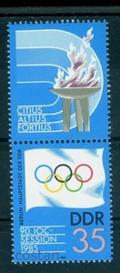 1985 Olympic Committee Session/Berlin,Olympic Flag & Torch,DDR,Mi.2949,TAB/T,MNH - Picture 1 of 1