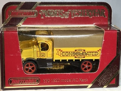 MATCHBOX MODELS of YESTERYEAR Y30 1920 MODEL AC MACK CONSOLIDATED 1984 VTG - Image 1 of 4