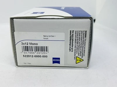 ZEISS Mono 3x12 Monocular with T* Coated Glass, NEW - Image 1 of 4