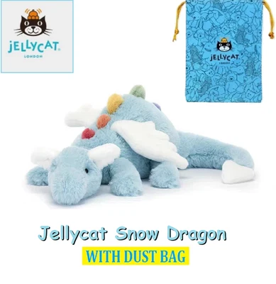 Nuevo Peluche Jellycat Sky Dragon con Bolsa Antipolvo Oficial - Juguete Suave y Mimoso Foto 1 de 3