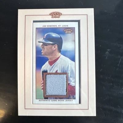 Camiseta Topps 206 2002 #tr-je Jim Edmonds Gu juego usado reliquia parche cardenales  Foto 1 de 2