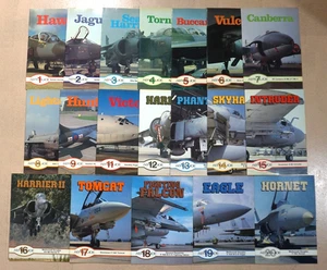 Aeroguide 19 Bücher Lot #1-9, 11-20 Militärflugzeuge Hawk Jaguar Sea Harrier - Bild 1 von 2