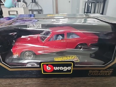 Burago BBurago Rolls Royce Camargue Dark Red 1/22 3001 - Image 1 of 3
