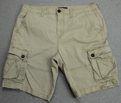 Aeropostale Shorts Mens 36 Beige Cotton Blend Stretch Cargo - Image 1 of 4