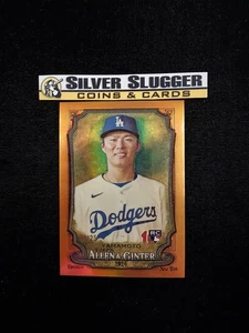 2024 Yoshinobu Yamamoto Topps Allen & Ginter Chrome Orange Refractor /25 #201 RC - Picture 1 of 3