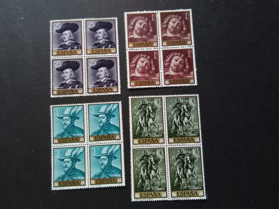 ESPAÑA 1962, Pintor Rubens, Bloque de Cuatro Nuevo MNH**, 1434/37 - Imagen 1 de 1