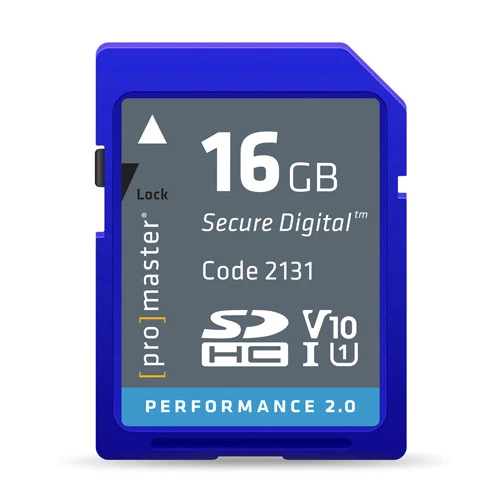 Promaster 16GB SDHC UHS-1 Speed U1 V10 Video Memory Card (Performance 2.0) #2131 - Image 1 of 1