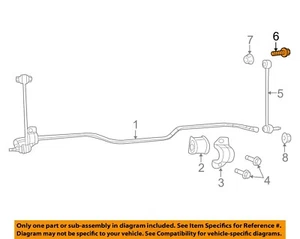 CHRYSLER OEM Stabilizer Sway Bar-Rear-Stabilizer Link Bolt 6104238AA - Foto 1 di 2