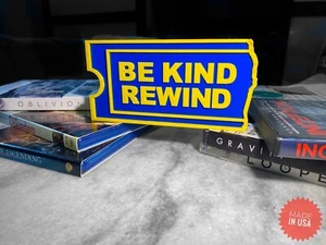 Blockbuster Video BE KIND REWIND Deko Schild - Bild 1 von 6