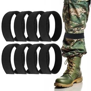 8Pcs Boot Blousers, Ankle Straps, Elastic Military Boot Straps Blousing Straps, - Picture 1 of 7