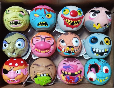 12 B-Rutti Toys 3" (Madballs like) Complete set monsters Italy Exclusive New Cover