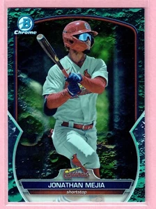 2023 Bowman Draft Cromo Jonathan Mejía Aqua Refractor Lunar #/125 Cardinals SP - Imagen 1 de 2