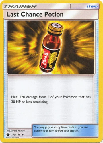 Pokémon TCG Last Chance Potion Sun & Moon Celestial Storm 135/168 Uncommon NM/M - Image 1 of 1