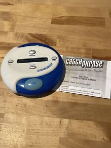 Electronic Catch Phrase Handheld Game - 2004 - Tested Works Clean Instructions