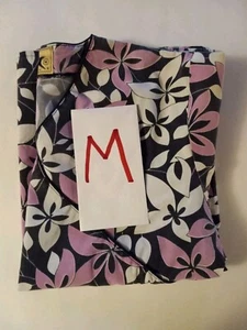 Medical Scrub Top M Floral - Picture 1 of 2