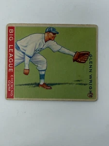 1933 Goudey Big League Chewing Gum - R319 Glenn Wright #143 (RC) - Afbeelding 1 van 3