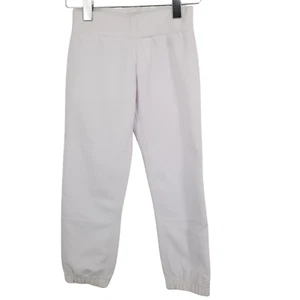 Easton Unisex Kids White Scotchgard Baseball Jogger Pants Size Youth Medium - Picture 1 of 11