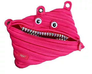 Zipit Grillz, 3 Ring Binder School Pouch/Pencil Case Pink 9x6” - Picture 1 of 3