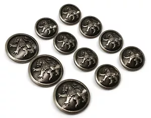 Lion Blazer Buttons Set - Heavy Duty Metal - Picture 1 of 1