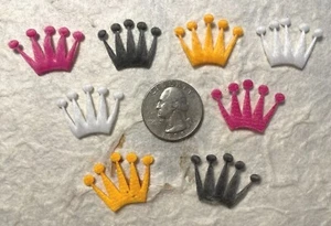 80pcs x ( 1" ) Felt Crown Padded Appliques/King/Scrapbooking ST20 - Picture 1 of 2