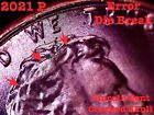 2021 P Lincoln Shield Cent - Error Coin - Cracked Skull - Die Break GEM BU