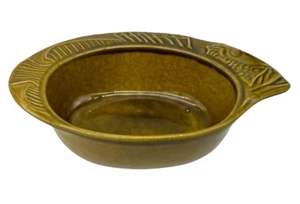 Plato de pastel de pescado de cerámica francés vintage - olla retro años 70 para servir individual, guarnición - Imagen 1 de 16