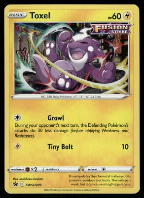 Toxel SWSH209 SWSH: Sword & Shield Promo Cards Pokemon Card - Image 1 of 2