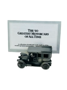 Danbury Mint Pewter Car Greatest Motorcar all time model COA 1906 Renault 20/30 - Picture 1 of 8