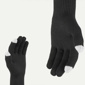 Guantes de Lana Merino Sealskinz Hanworth Solo Pantalla Táctil Capa Base Guante, Negro - Imagen 1 de 3